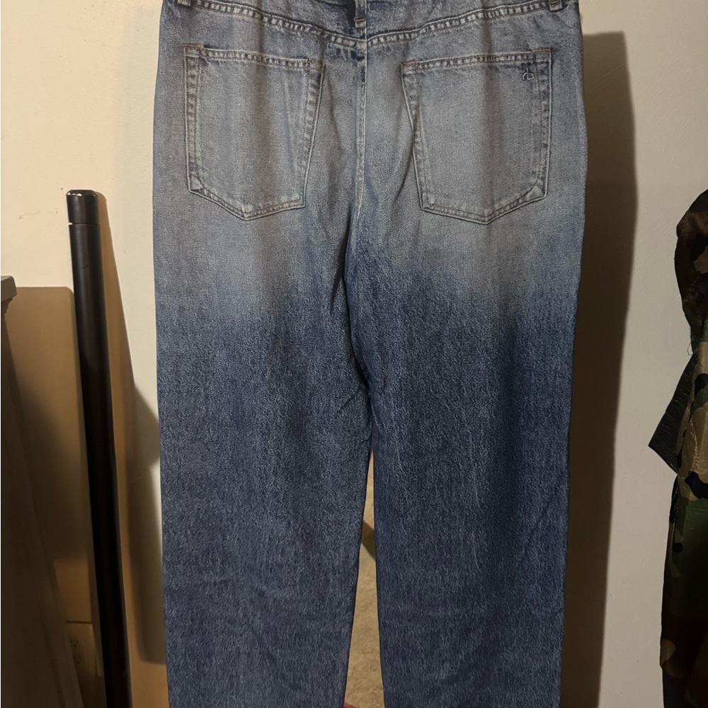 Rag & Bone Distressed Blue Jeans - Picture 2 of 3